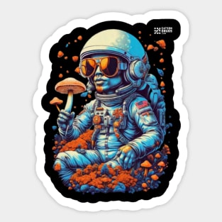 Psychedelic Dj Astronaut - Catsondrugs.com - astronaut, space, stars, galaxy, nasa, cool, planets, funny, universe, astros, astronomy, trippy, surreal, asteroidday, planet Sticker